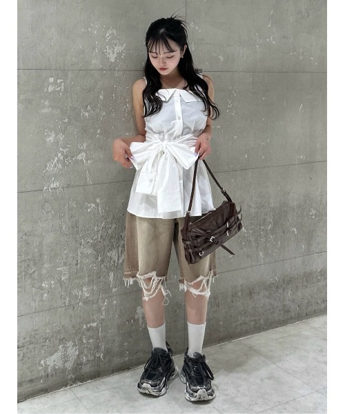 SLY（スライ） キャミソール SHIRT DETAIL CAMI TOPS シャツ