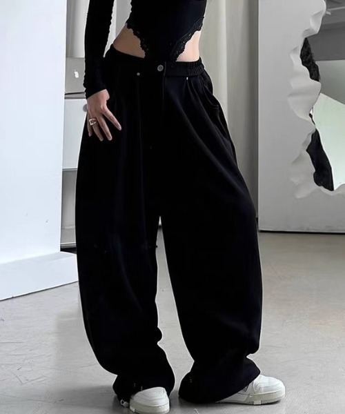 MONO8 スウェットパンツ ジャージ ボリュームワイドスウェットパンツ