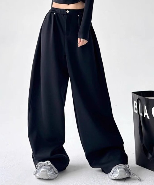 MONO8 スウェットパンツ ジャージ ボリュームワイドスウェットパンツ