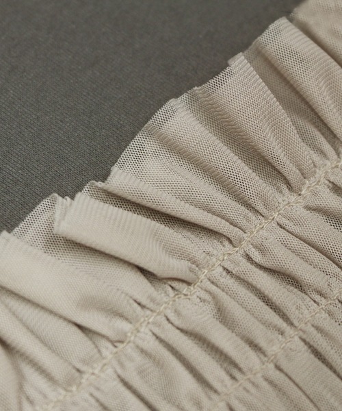 「LAVEANGE」 半袖カットソー 4L チャコールグレー レディース_画像8