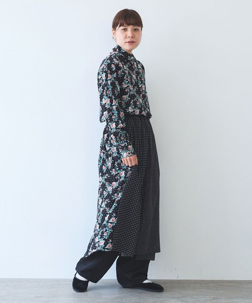 yuni スカート dot×flower print wrap スカート : ZOZOTOWN Yahoo!店