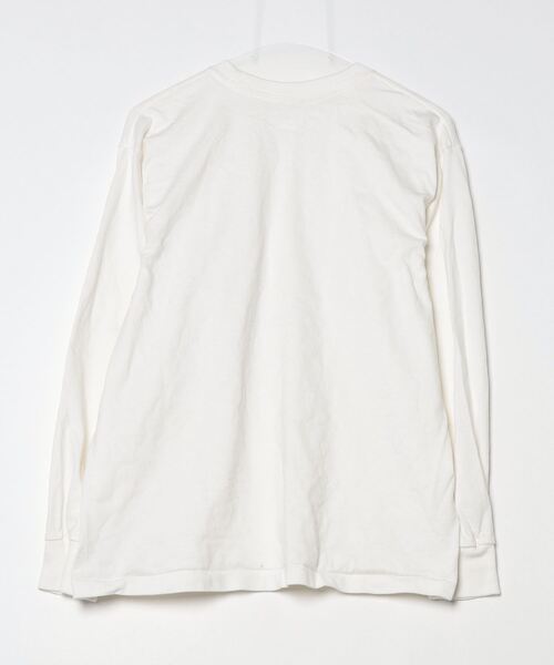 「HANES」 長袖Tシャツ L ホワイト メンズ