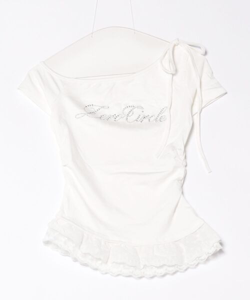 tシャツ 「nmtc +」lettering cubic lace tee / 「エヌエムティーシープラス」レタリングキュービックレース半袖Tシャツ