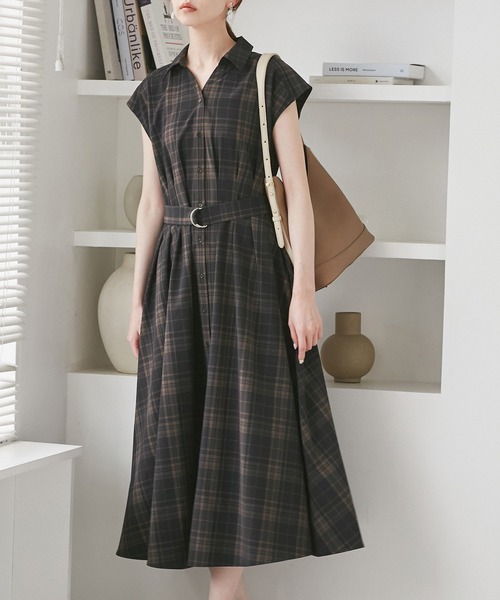 ROPE' PICNIC（ロペ ピクニック） ワンピース ウエストタックチェック