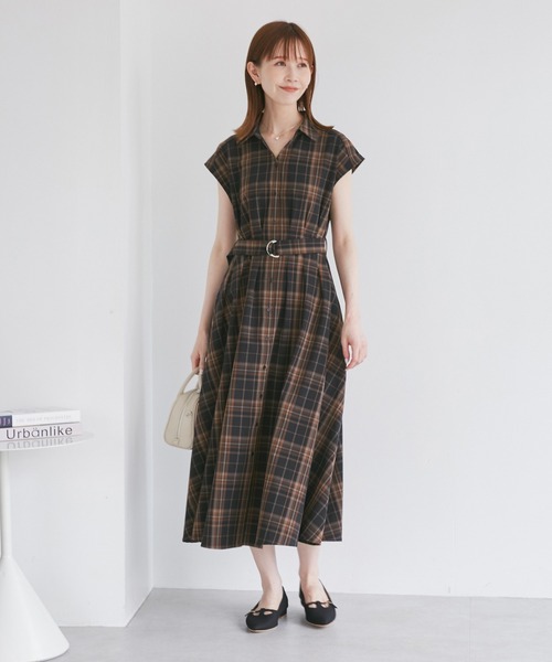 ROPE' PICNIC（ロペ ピクニック） ワンピース ウエストタックチェック
