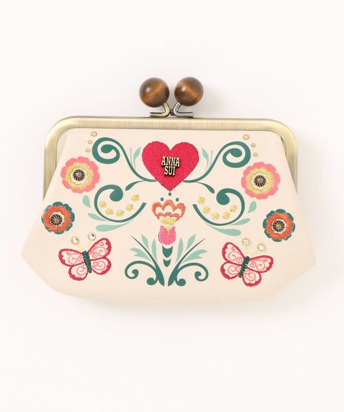 【ANNA SUI】ブルーム 口金ミニ財布 ブルーム 口金ミニ財布【クロ】