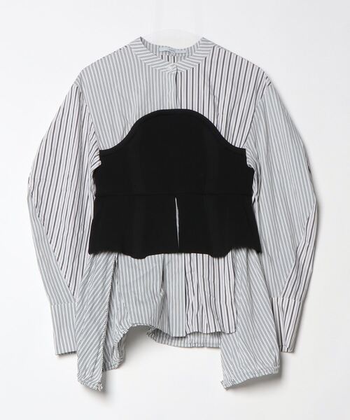 UN3D.」 長袖ブラウス 36 ブラック レディース UN3D. - UN3D. KNIT  