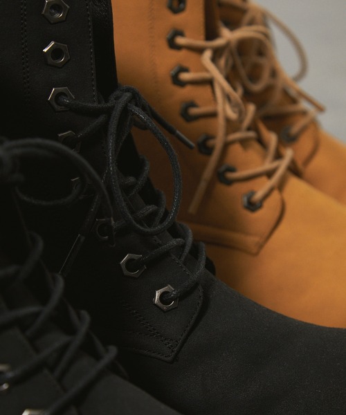 その他ブランド / Anonymous /レースアップブーツ/37/CML/スウェード ブーツ 「Alfred Alex」ボリュームハイソール サイドジップレース