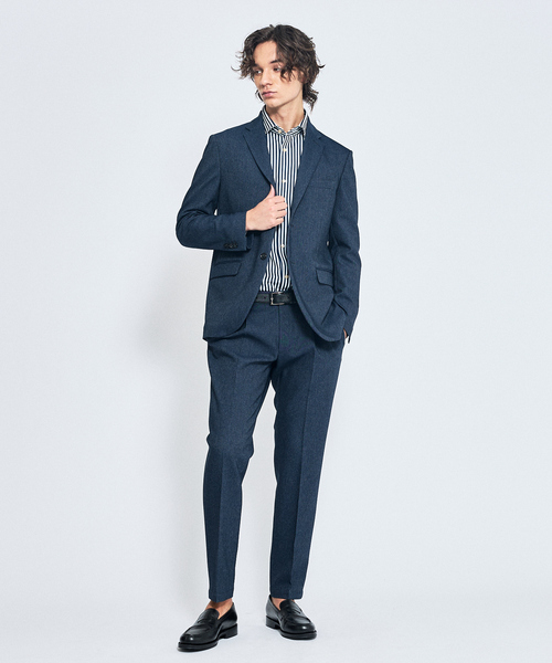 【美品】アバハウス スーツ セットアップ ストレッチ ネイビー ジャケット アバハウス ABAHOUSE 【セットアップ対応/FLEX JACKET】マルチ