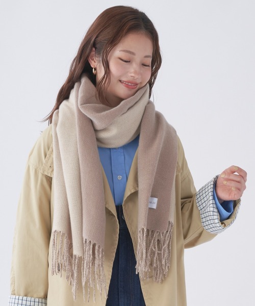 estaa（エスタ） マフラー ストール マフラー 洗える リバーシブル
