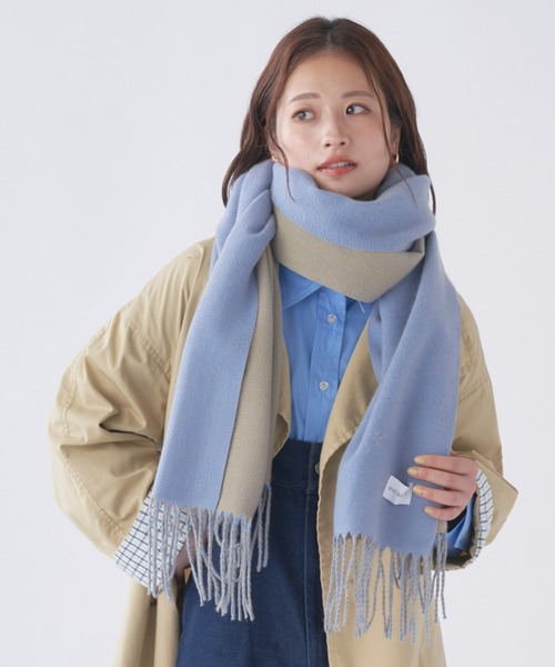 estaa（エスタ） マフラー ストール マフラー 洗える リバーシブル