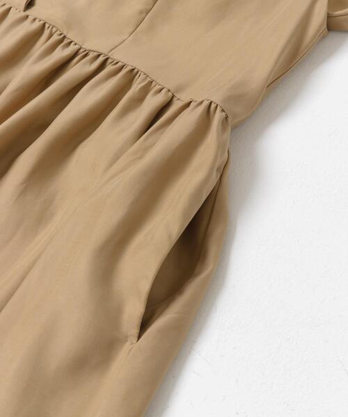 CARAMEL ワンピース ワンピース キュプラ混フィブリルギャザーワンピース : ZOZOTOWN Yahoo