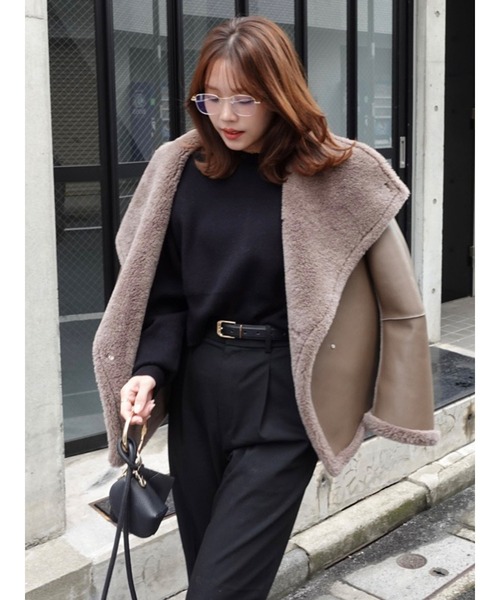 LAGUNAMOON ムートンコート ボアコート 「REVIVAL」フェイク