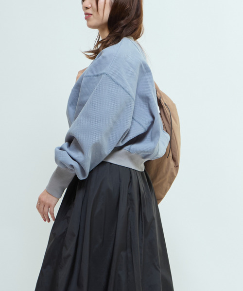 CONVERSE TOKYO tシャツ DOLMAN SLEEVE WAFFLE PULLOVER レディース