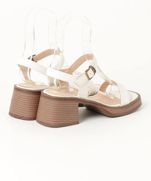 「IRADOWL」 ヒールサンダル 37 ホワイト レディース_画像2