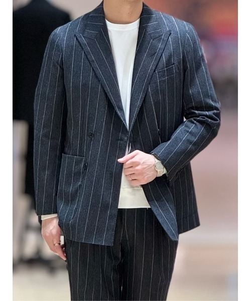 ジャケット テーラードジャケット GOOVI ダブルブレストジャケット