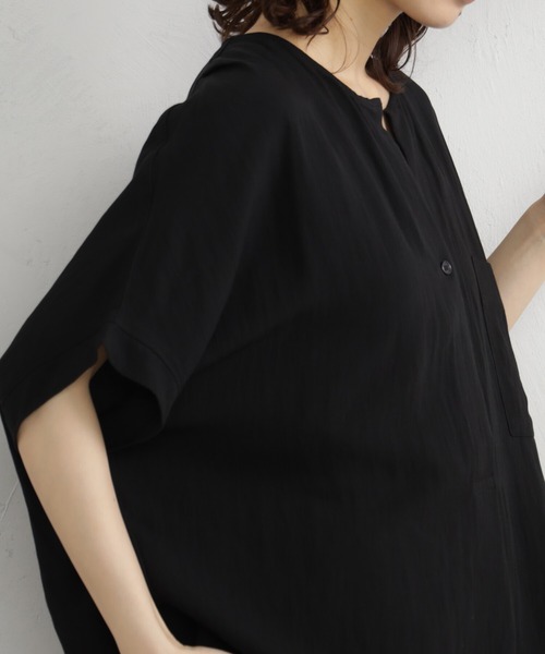 「FOUND GOOD」 半袖ブラウス M ブラック レディース_画像7