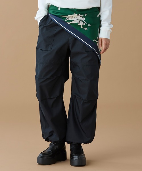 LACOSTE（ラコステ） チノパン ワイドベイカーパンツ レディース