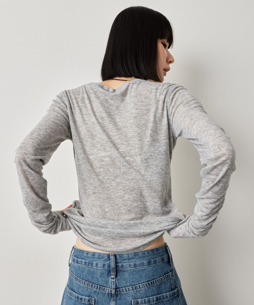 HANNE tシャツ シアーロングスリーブTEE レディース : ZOZOTOWN Yahoo