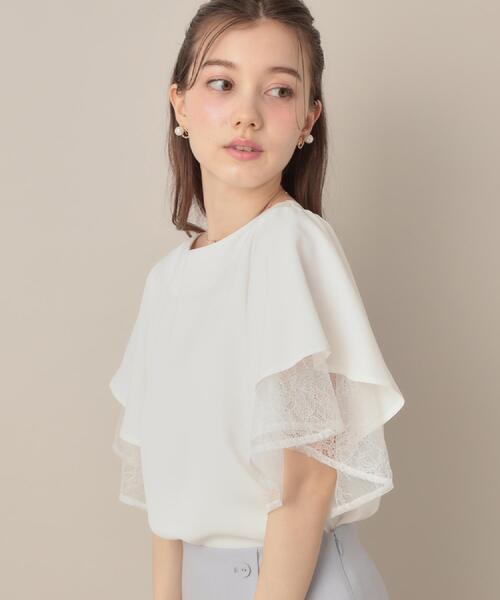 「couture brooch」 半袖ブラウス 40 ブラック レディース_画像8