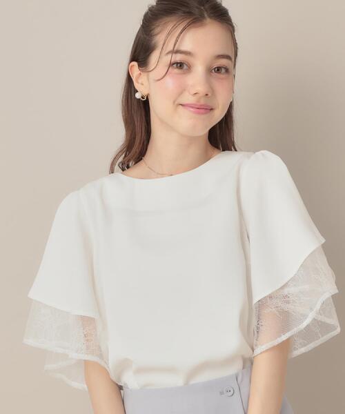 「couture brooch」 半袖ブラウス 40 ブラック レディース_画像9