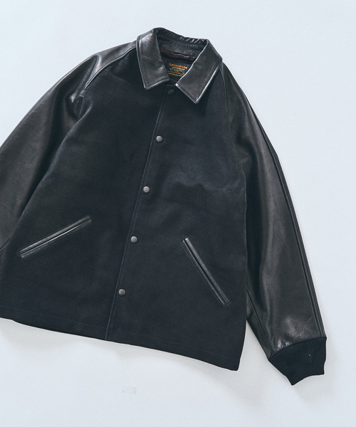 再値下げ！美品♡スクーカム♡レザーブルゾン SKOOKUM（スクーカム）の「【別注】＜SKOOKUM×green label relaxing