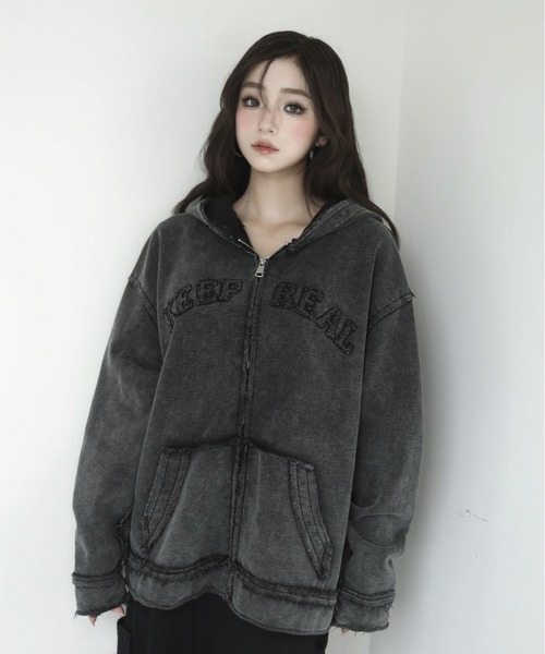 VEILA パーカー ダメージ パーカー レディース : ZOZOTOWN Yahoo!店