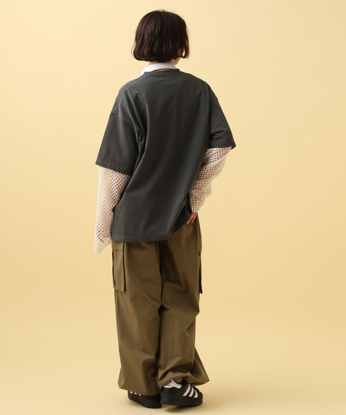 「PBLIM」 半袖Tシャツ LARGE チャコールグレー レディース_画像5