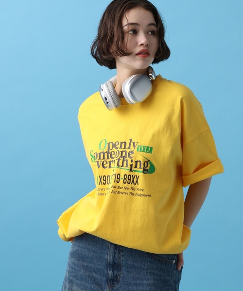 「PBLIM」 半袖Tシャツ LARGE チャコールグレー レディース_画像8