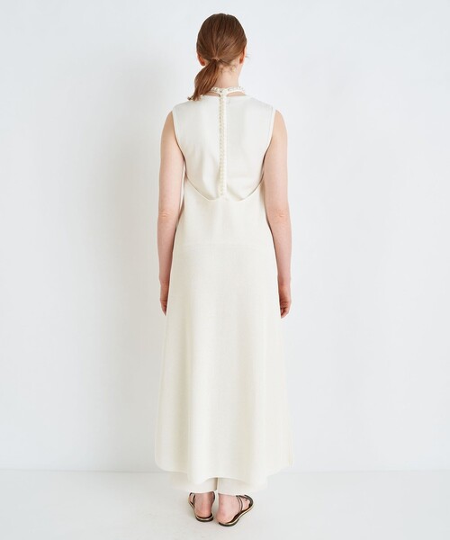 「BALLSEY」 ノースリーブワンピース 36 ホワイト レディース_画像4