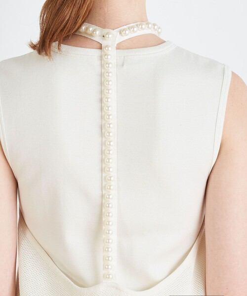 「BALLSEY」 ノースリーブワンピース 36 ホワイト レディース_画像6