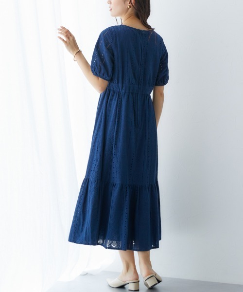「Petitjo」 半袖ワンピース - ネイビー レディース_画像9