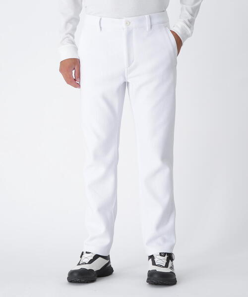 【ホワイト】全方向ストレッチ ニットコーデュロイテーパードパンツ <NATIVE> (MENS) PING（ピン） パンツ 「PING APPAREL」全方向ストレッチ ニット