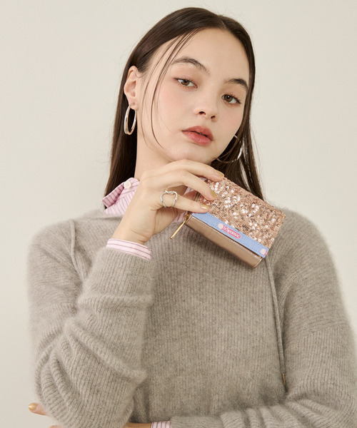 LeSportsac（レスポートサック） 財布 3FOLD WALLET ローズプラネットW