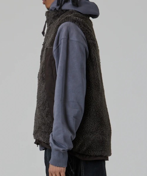 ユニフォーム アウトドア スタンダード メンズ ベスト 正規販売店 UNFRM OUTDOOR STANDARD リバーシブル ボア フ クリスマス プレゼント ラッピング UNFRM OUTDOOR STANDARD（ユニフォームアウトドアスタンダード