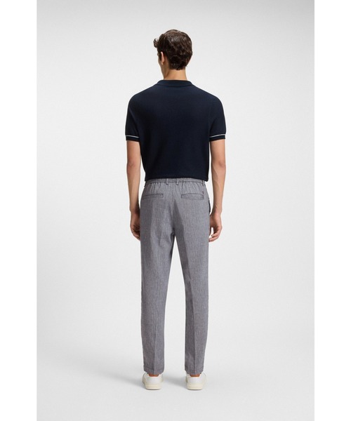 BOSS（HUGO BOSS） スラックス レギュラーフィットパンツ リネン