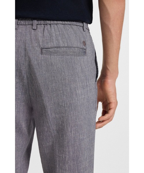 BOSS（HUGO BOSS） スラックス レギュラーフィットパンツ リネン