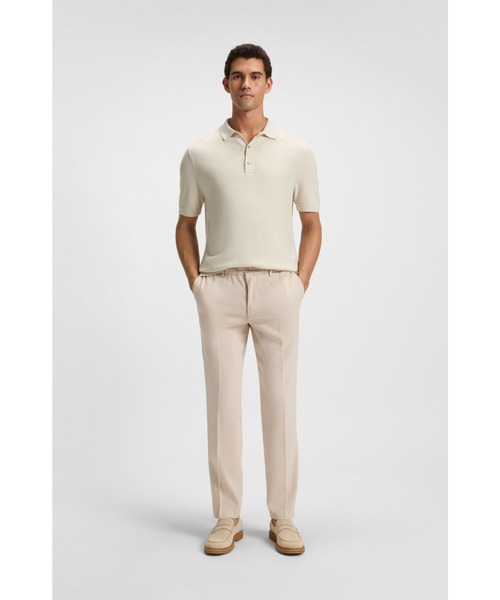 BOSS（HUGO BOSS） スラックス レギュラーフィットパンツ リネン