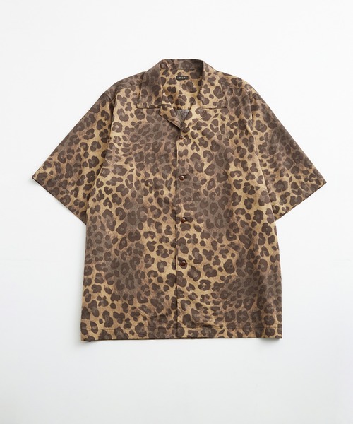 「WILD LIFE TAILOR Adam et Rope'」 半袖シャツ M ダークグリーン メンズの画像