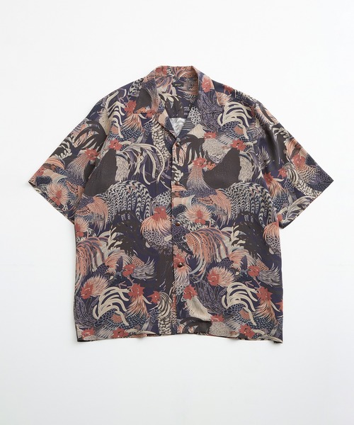 「WILD LIFE TAILOR Adam et Rope'」 半袖シャツ M ダークグリーン メンズの画像