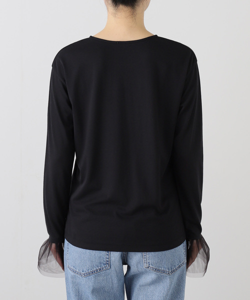 IENA（イエナ） tシャツ チュールカフスプルオーバー レディース