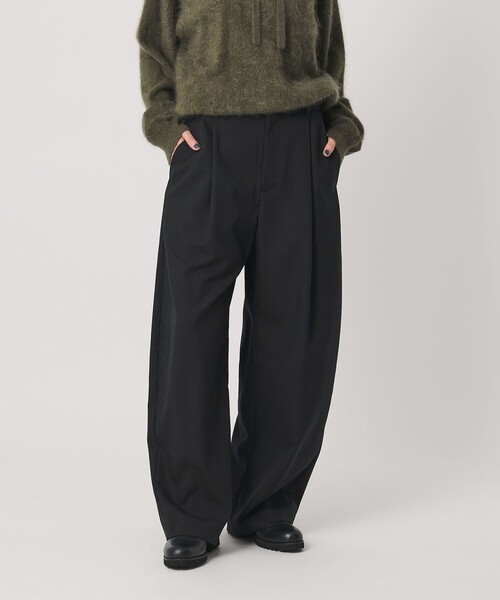 ビューティー＆ユース ユナイテッドアローズ（BEAUTY&YOUTH）/毛ポリエステル カーブパンツ ウォッシャブル BEAUTY＆YOUTH UNITED ARROWS パンツ 毛ポリエステル カーブパンツ