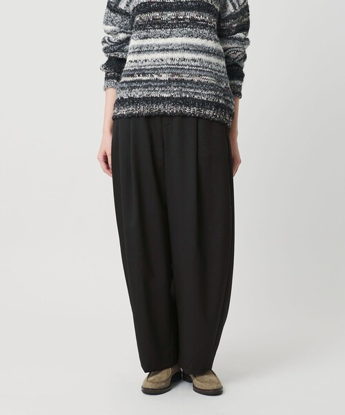 ゆったり♂️♀️ユニ推奨❗ボリューム袖♪【HYSスカルをボーダーでデザイン❕】 追加》タフタワッシャープリーツスカート（その他スカート）｜SLOBE