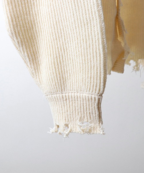 「Confirm」 ニットカーディガン L オレンジ メンズ_画像4