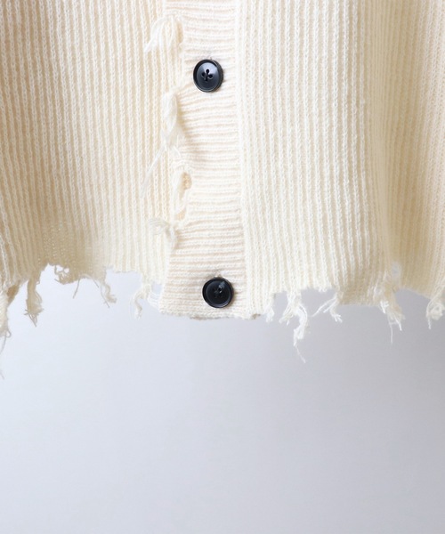 「Confirm」 ニットカーディガン L オレンジ メンズ_画像5