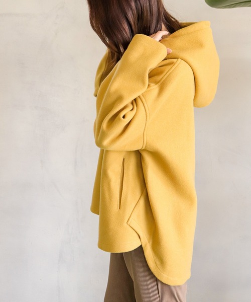 「BITTOKO」 プルオーバーパーカー FREE カーキ レディース_画像4