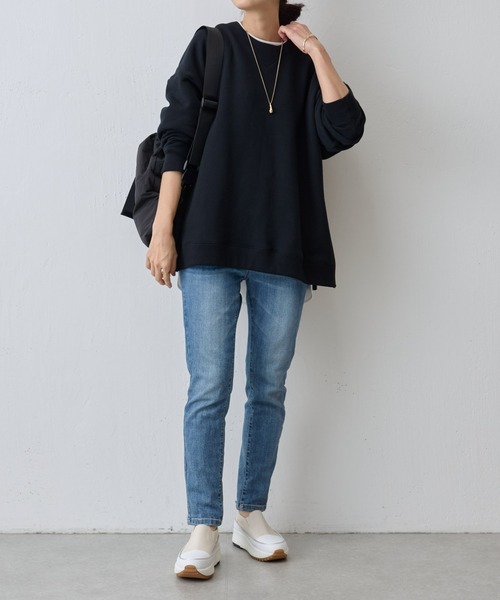 「BEARDSLEY」 スウェットカットソー FREE ブラック レディース_画像5