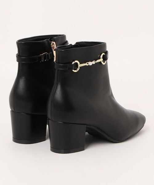 「JELLY BEANS」 ショートブーツ L ダークブラウン レディース_画像2