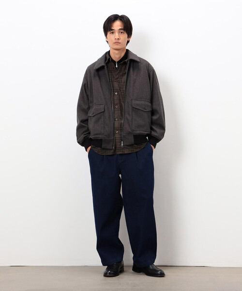 COMME CA ISM（コムサイズム） ブルゾン アウター ジャージー ツイード