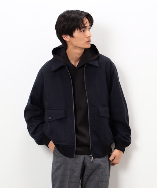 COMME CA ISM（コムサイズム） ブルゾン アウター ジャージー ツイード